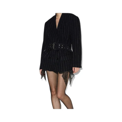 Striped Belted Jacket