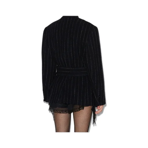 Striped Belted Jacket