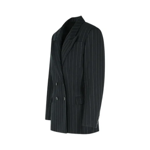 Double-Breasted Striped Jacket
