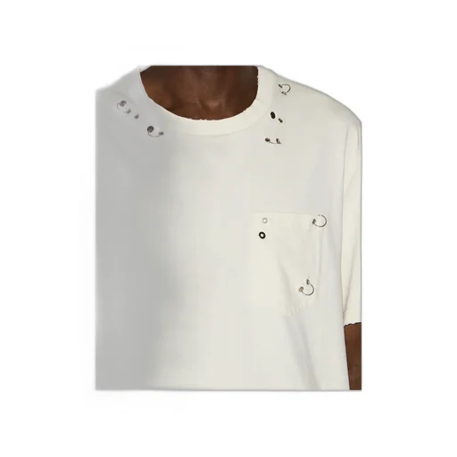Yezra Eyelet Detailed T-Shirt