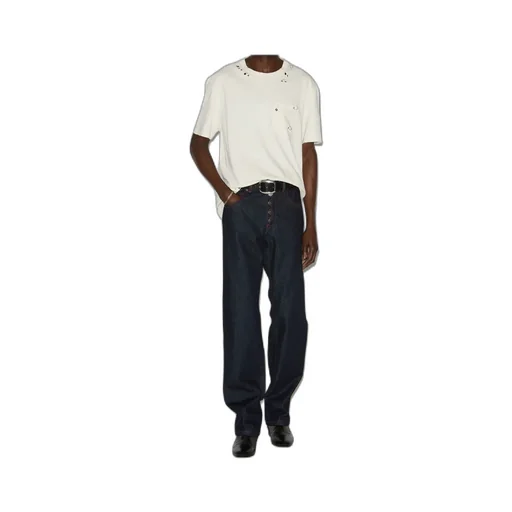 Yezra Eyelet Detailed T-Shirt