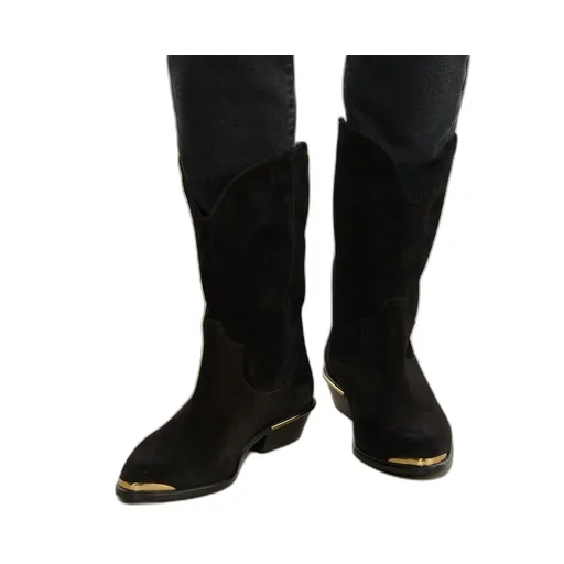 Elbana Cowboy Ankle Boots