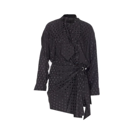 Polka Dot Printed Gathered Dress