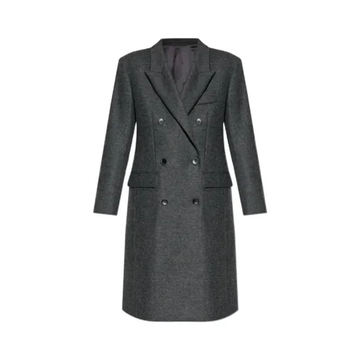 Double-Breasted Wool Coat