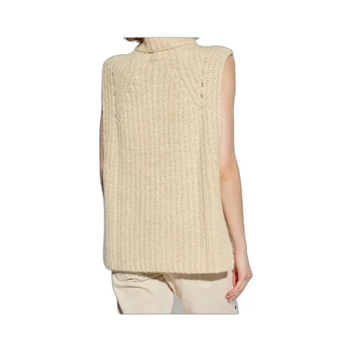 Turtleneck Ribbed Vest