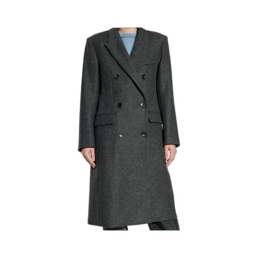Double-Breasted Wool Coat