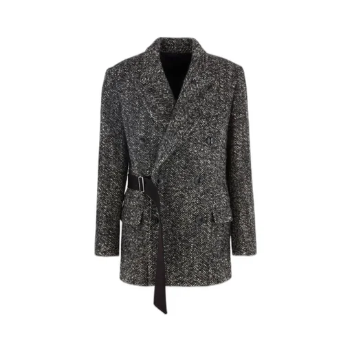 Double-Breasted Belted Jacket