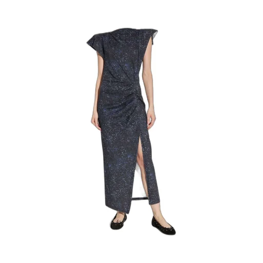 Printed Side-Split Dress
