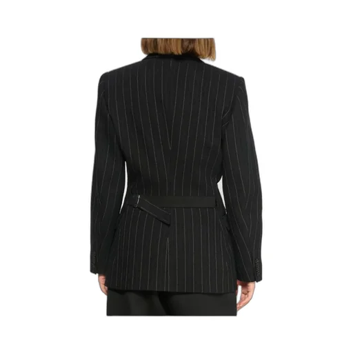 Double-Breasted Striped Jacket