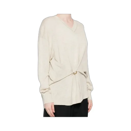 Chiraz V-Neck Ring-Detail Sweater