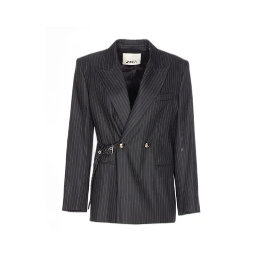 Double Breasted Striped Jacket