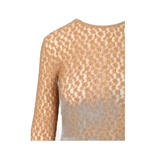 Gaelle Long-Sleeved Lace Top
