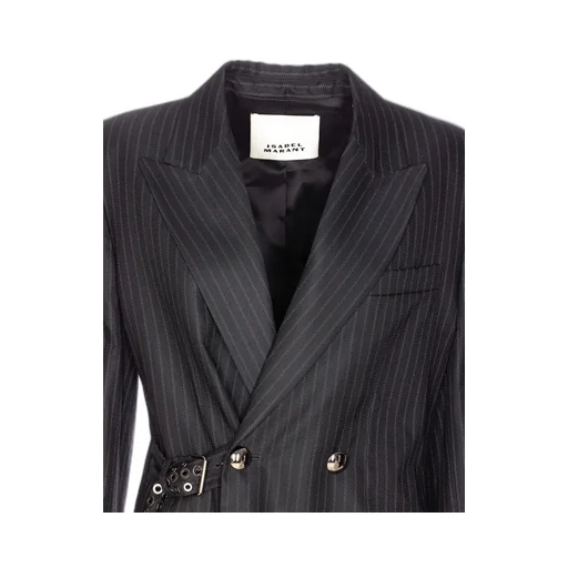 Double Breasted Striped Jacket
