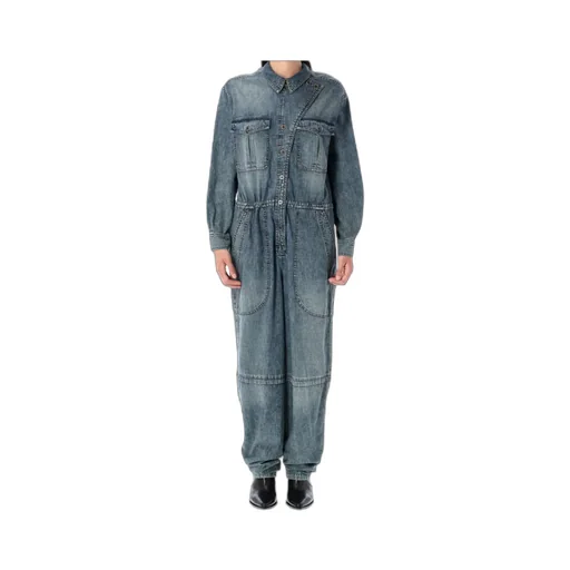 Nadia Button-Fastening Flap-Pocket Jumpsuit