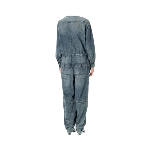Nadia Button-Fastening Flap-Pocket Jumpsuit