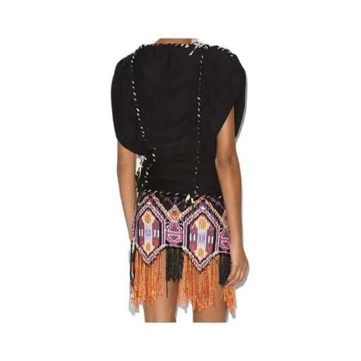 Zohra Woven Jersey Top