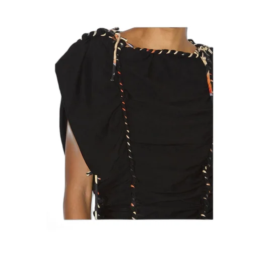 Zohra Woven Jersey Top