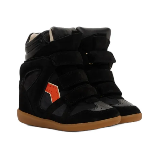 Round Toe High Top Sneakers