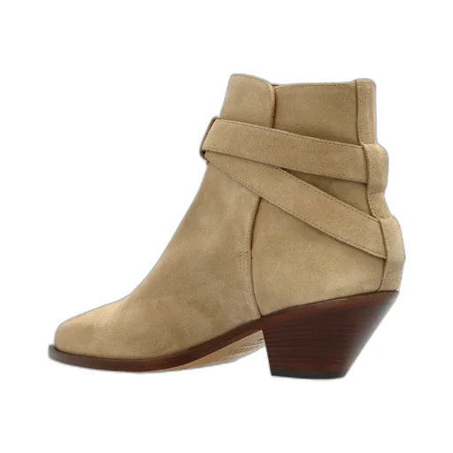 Buckle Detail Heeled Boots