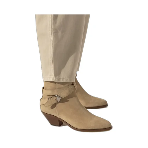 Buckle Detail Heeled Boots