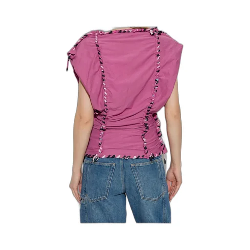 Zohra Woven Jersey Top