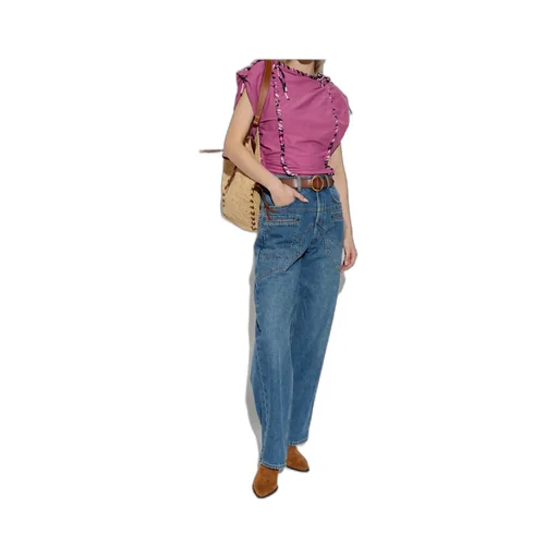 Zohra Woven Jersey Top