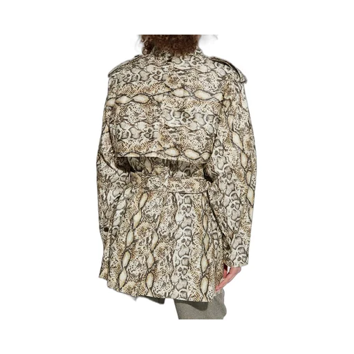 Franny Animal Print Trench Coat