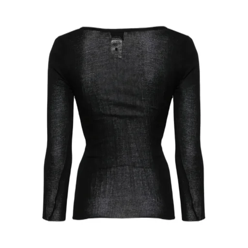 Lamylic Long-Sleeved Ribbed Top