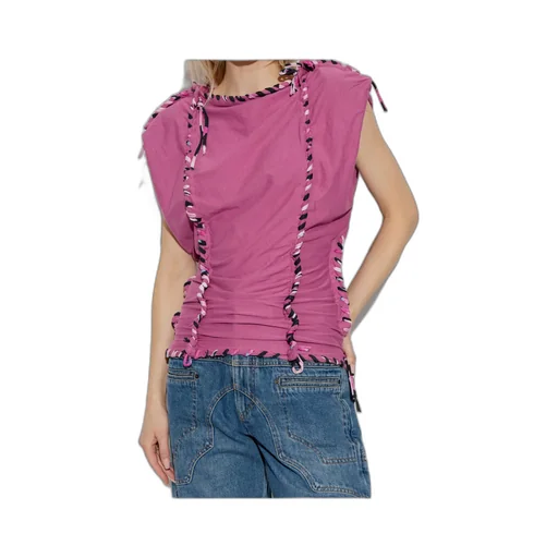 Zohra Woven Jersey Top