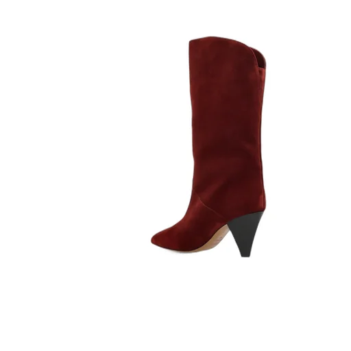 Pointed Toe Heeled Boots