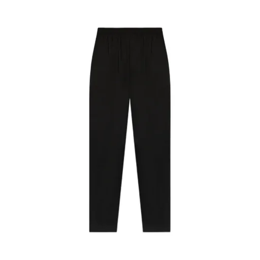Elasticated Waistband Straight-Leg Trousers