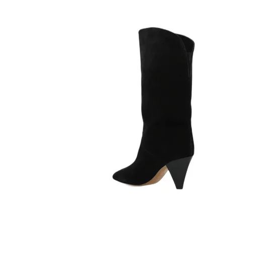 Pointed Toe Heeled Boots