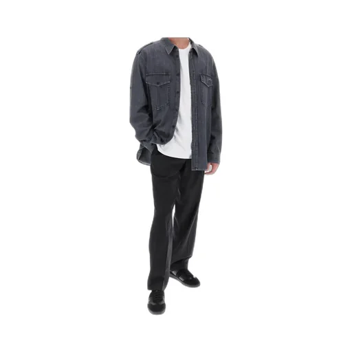 Elasticated Waistband Straight-Leg Trousers