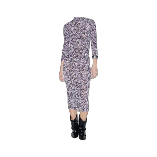 Vanessa Allover Graphic Printed Midi Dress