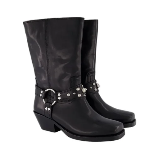 Antya Slip-On Biker Boots