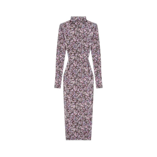 Vanessa Allover Graphic Printed Midi Dress