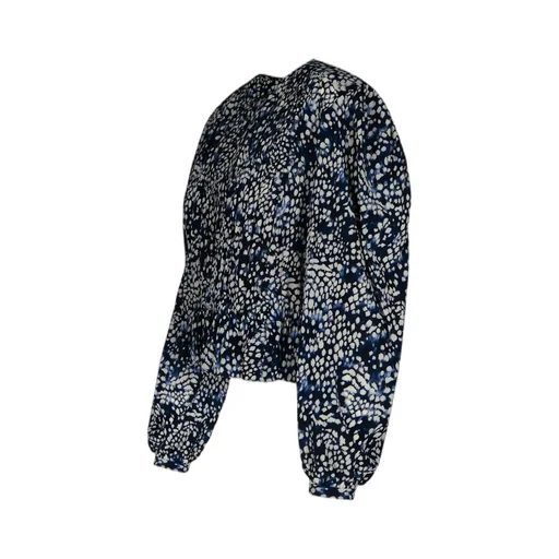 Gelina All-Over Printed Long-Sleeved Blouse