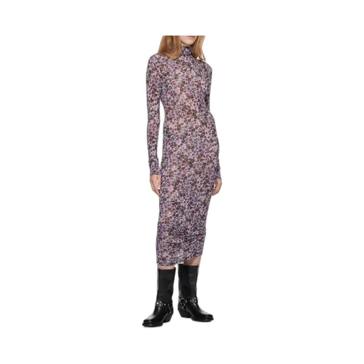 Vanessa Allover Graphic Printed Midi Dress