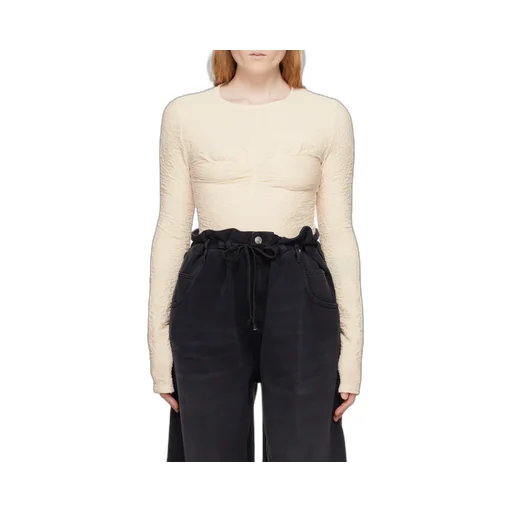 Round Neck Long-Sleeved Top