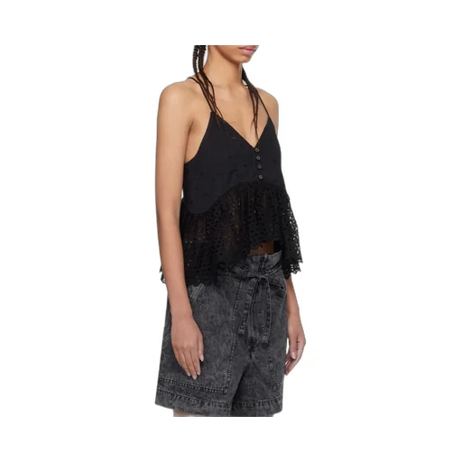 Sogane Broderie-Anglaise Sleeveless Top