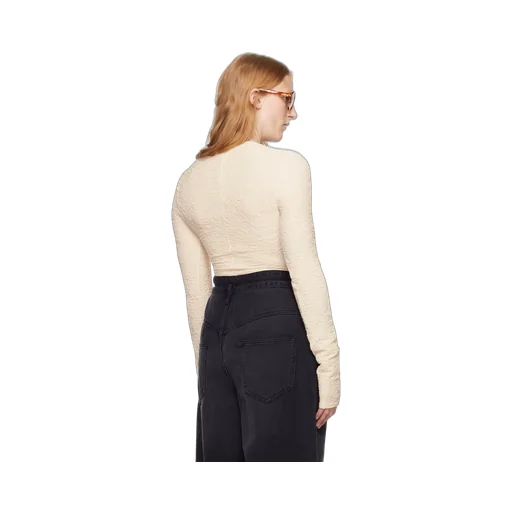 Round Neck Long-Sleeved Top