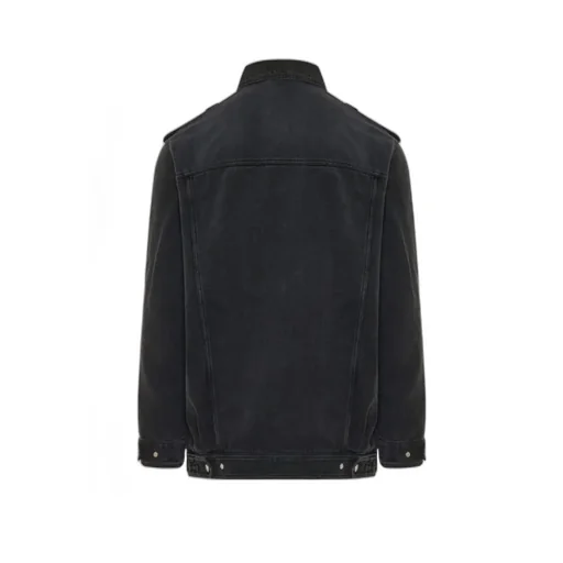 Long-Sleeved Denim Coat