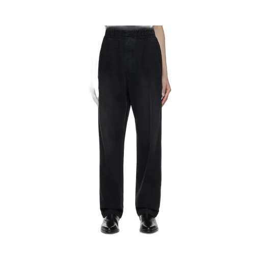 Timeo Plain-Colored Lyocell Pants
