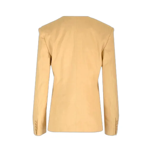 Single Breasted Collarless Blazer