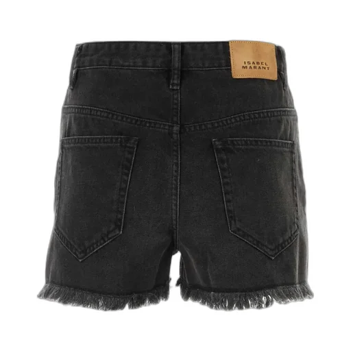 Lesia Logo Patch Denim Shorts