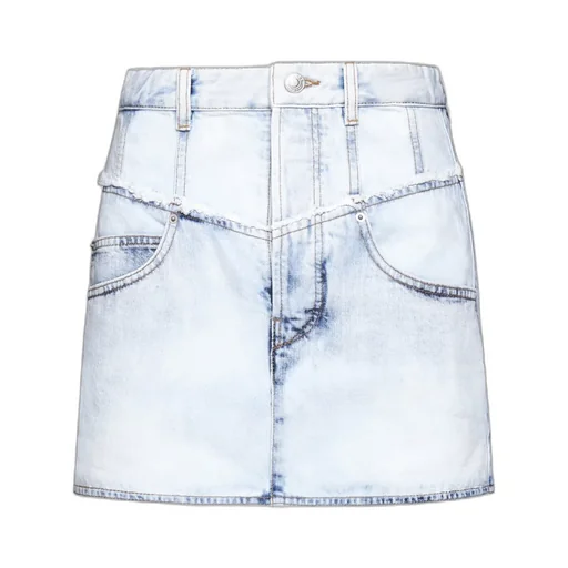Narjis High Waist Denim Mini Skirt