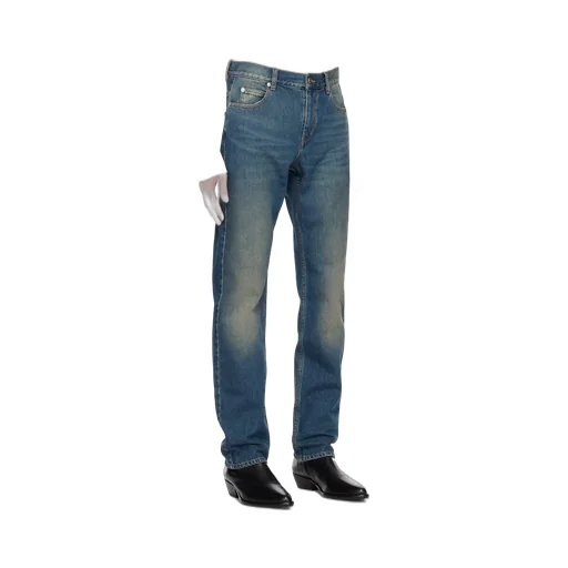 Logo Patch Flared Jeans
