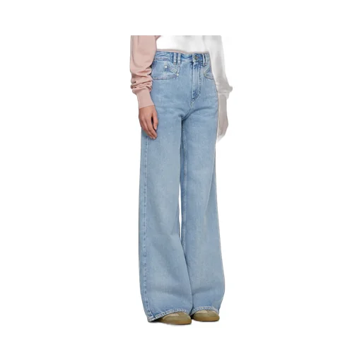 Lemony Wide-Leg Jeans