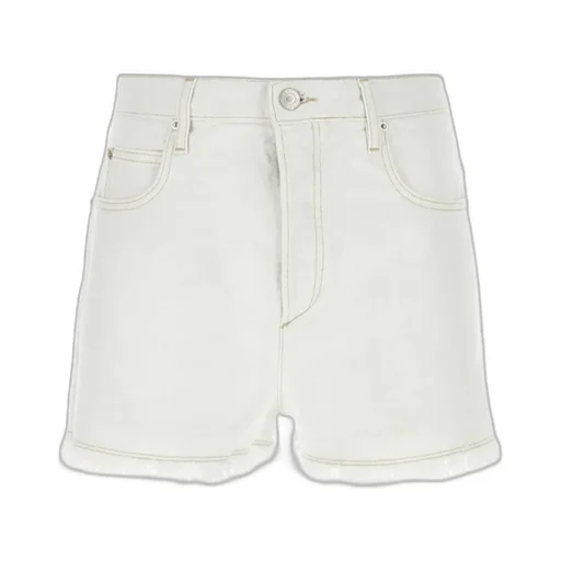 Lesia Logo Patch Denim Shorts