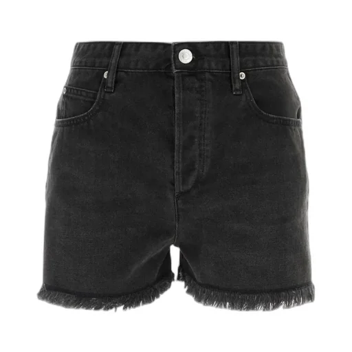 Lesia Logo Patch Denim Shorts